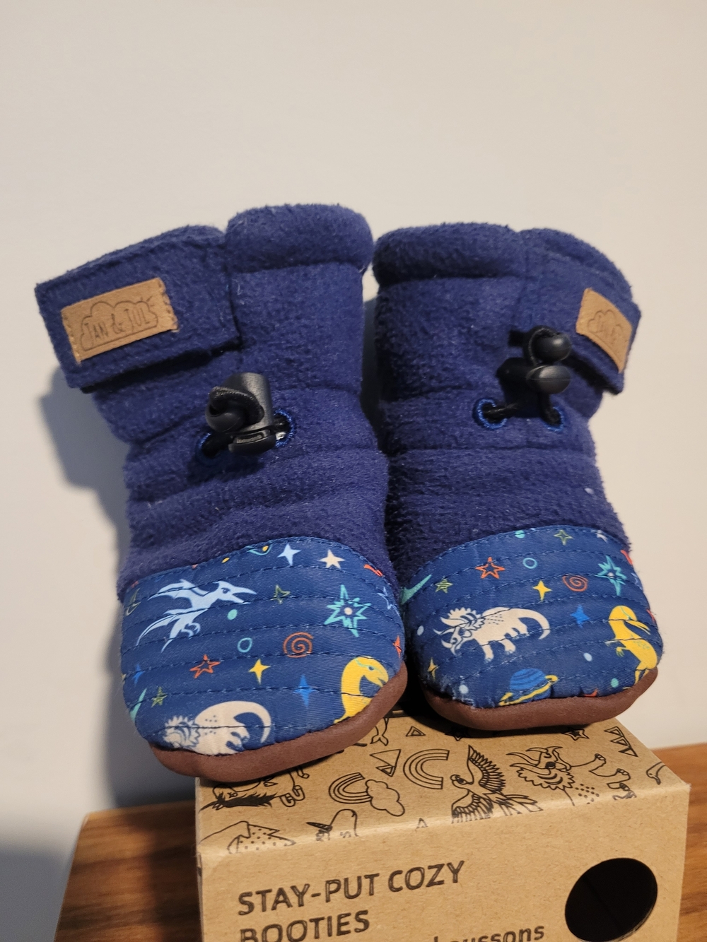 JAN & JUL Fleece Stay-Put Cozy Booties, Lightweight Boots for Babies 3-12 Months